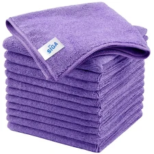 MR.SIGA Microfiber Cleaning Cloths, All-Purpose Towels, Streak Free Rags, Pack