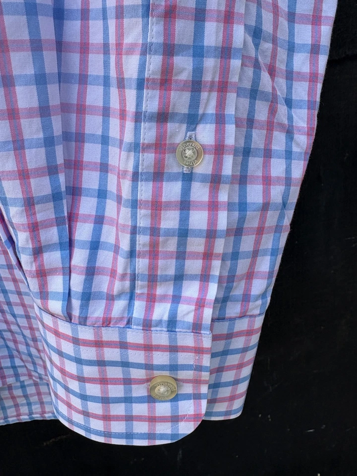 Vineyard Vines Slim Fit Tucker Shirt Mens XL Check Long Sleeves 100% Cotton - Image 3 of 4