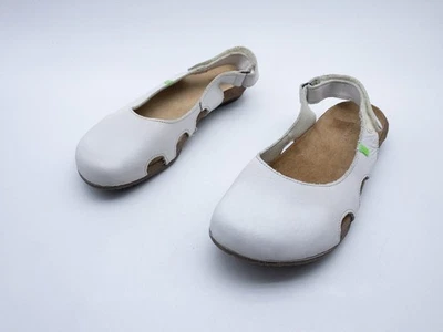 El Naturalista Ballerine Chaussure Loisirs Cuir Blanc Gr. 38 EU Art. 40639-10 - Photo 1/4