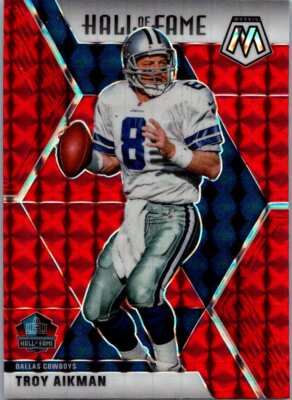 2020 Troy Aikman #290 Panini Dallas Cowboys Prizm Red MFBC#87