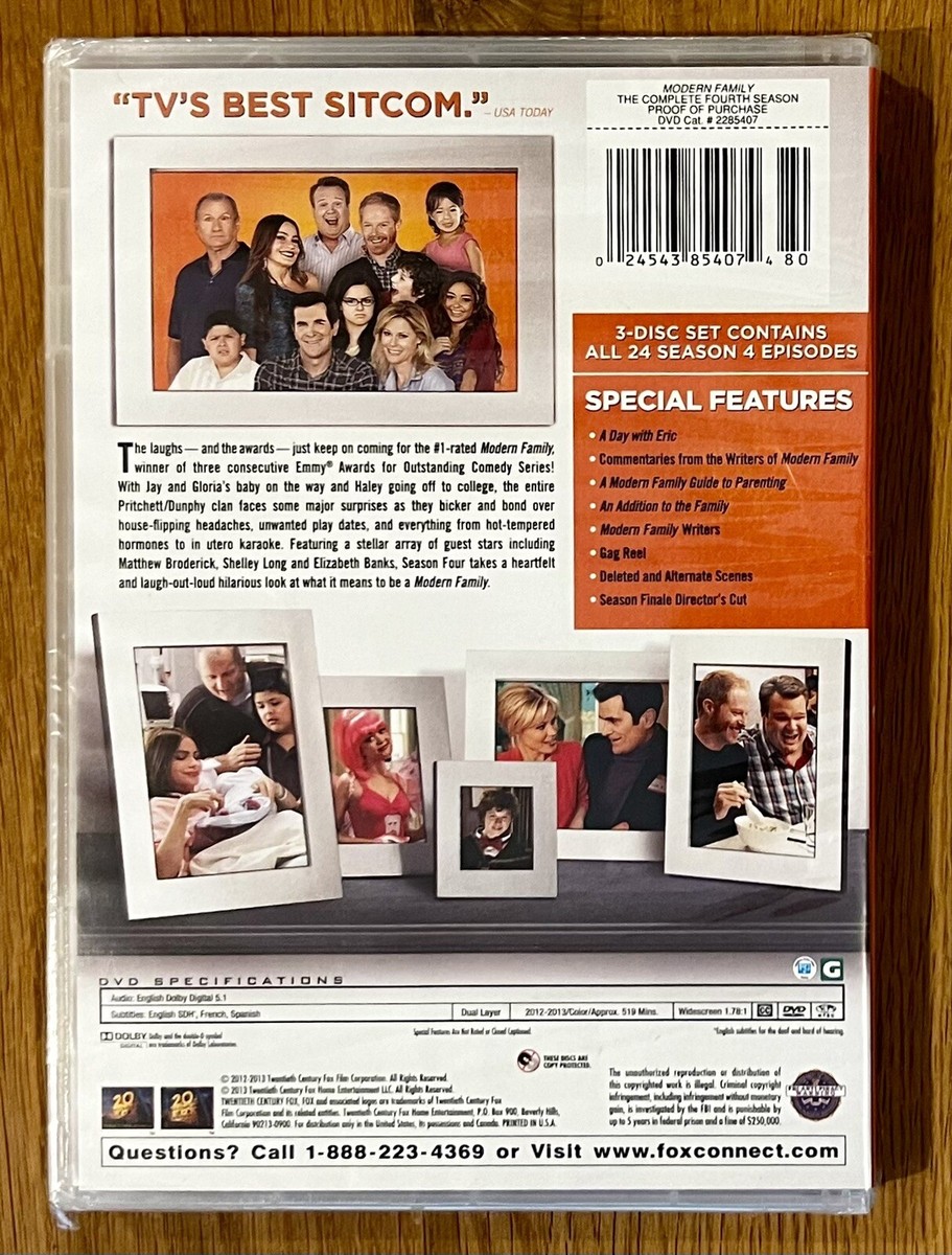 Modern Family: The Complete FOURTH Season DVD Set NEW