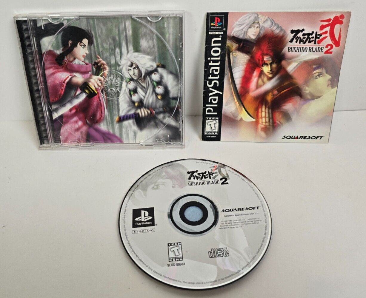 Bushido Blade 2 - Sony PlayStation 1, PS1 Completo En Caja - Probado y Funciona