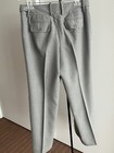 Ann Taylor Loft Woman Gray 100% Wool Lined Pant Dress Slack Trouser Flat Front 8 — photo 10