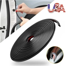 Car Auto Door Guard Molding Strip Edge Protector Rubber Seal Edge Trim Lock 16ft