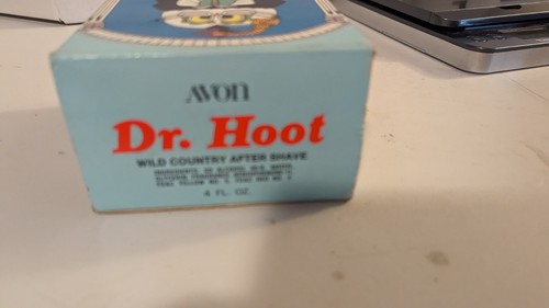 Avon Dr. vintage anni 70 Doctor Hoot dopobarba 4 once gufo selvaggio di campagna con scatola - Foto 5 di 8