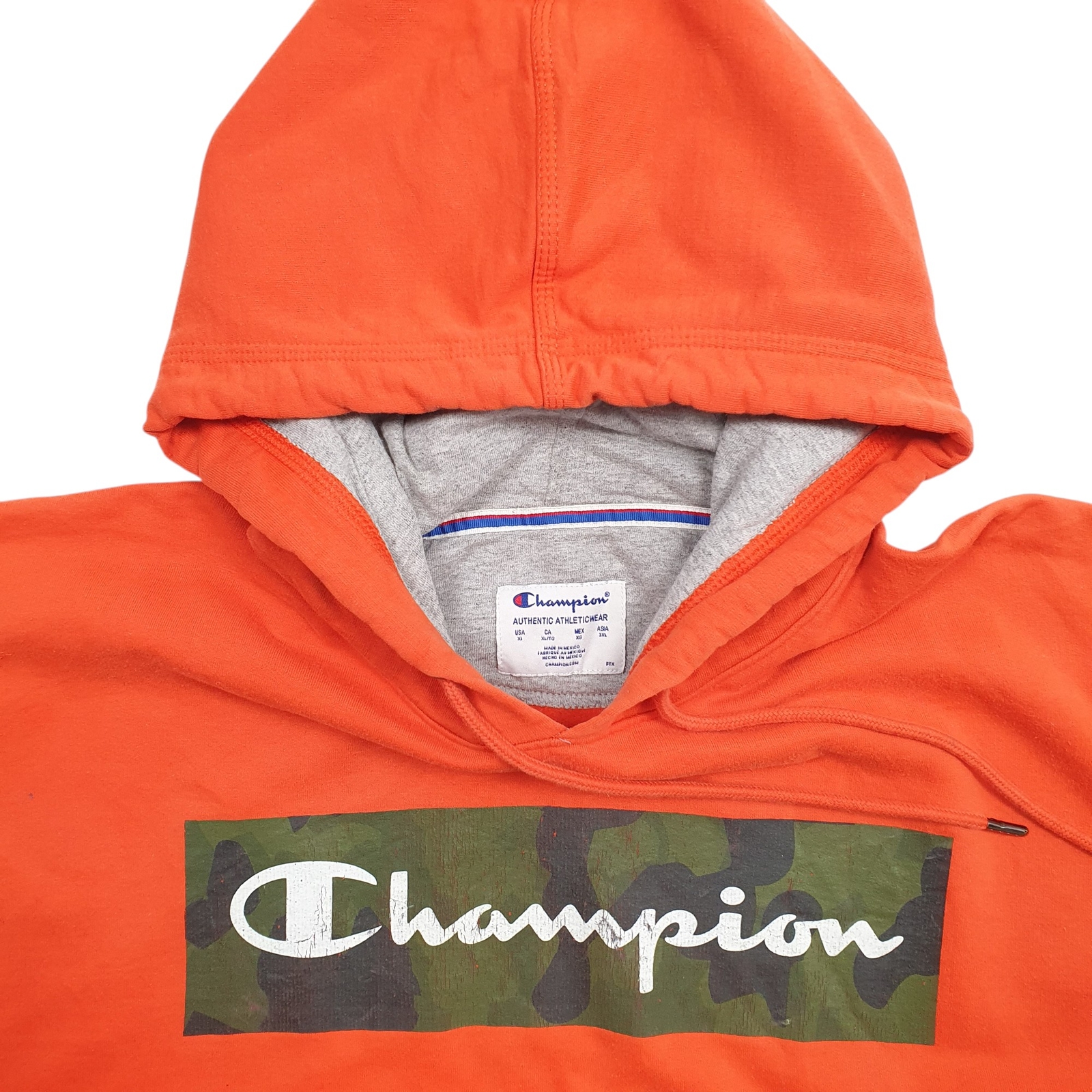CHAMPION Hoodie Spellout Jumper Sweatshirt Mens XL image 2