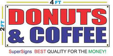 2x4 DONUTS  COFFEE Banner Sign NEW Discount Size  Price