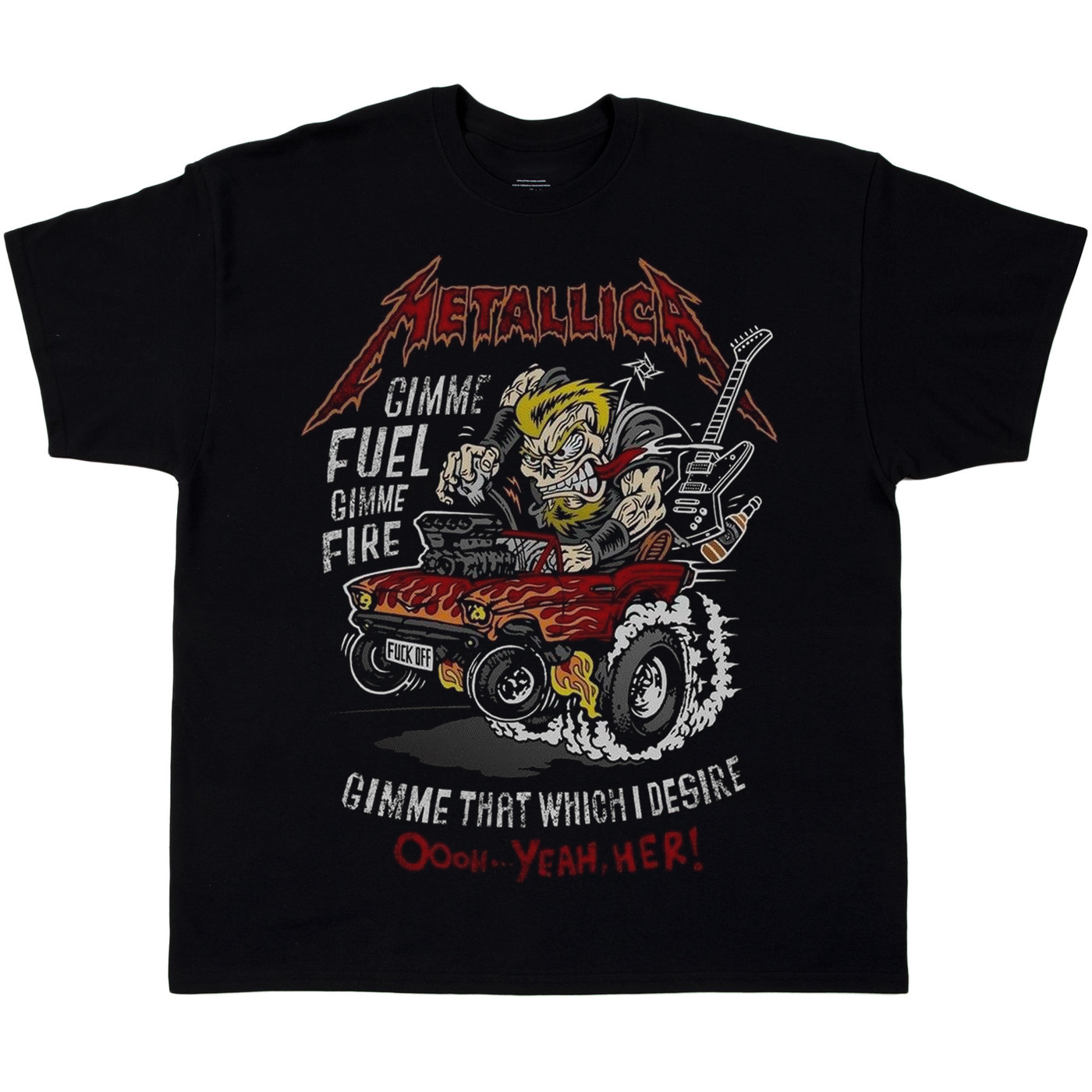 Metallica TShirt Gimme fuel, gimme fire Gimme that which I desire, ooh