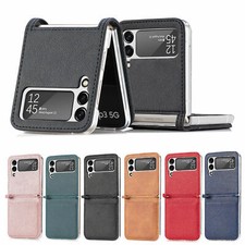 For Samsung Galaxy Z Flip 7/6/5/4/3 Shockproof Card Slot Leather Case Cover