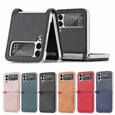 For Samsung Galaxy Z Flip 7/6/5/4/3 Shockproof Card Slot Leather Case Cover