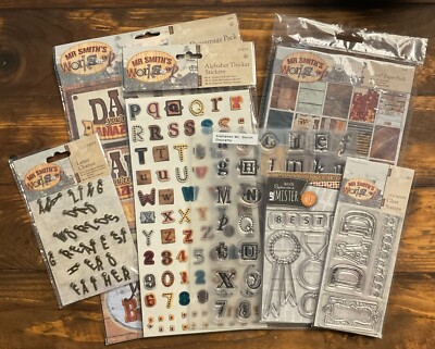  Docrafts  Mr. Smith's Workshop Set für Männerkarten...Stempel. Papier, Die Cuts