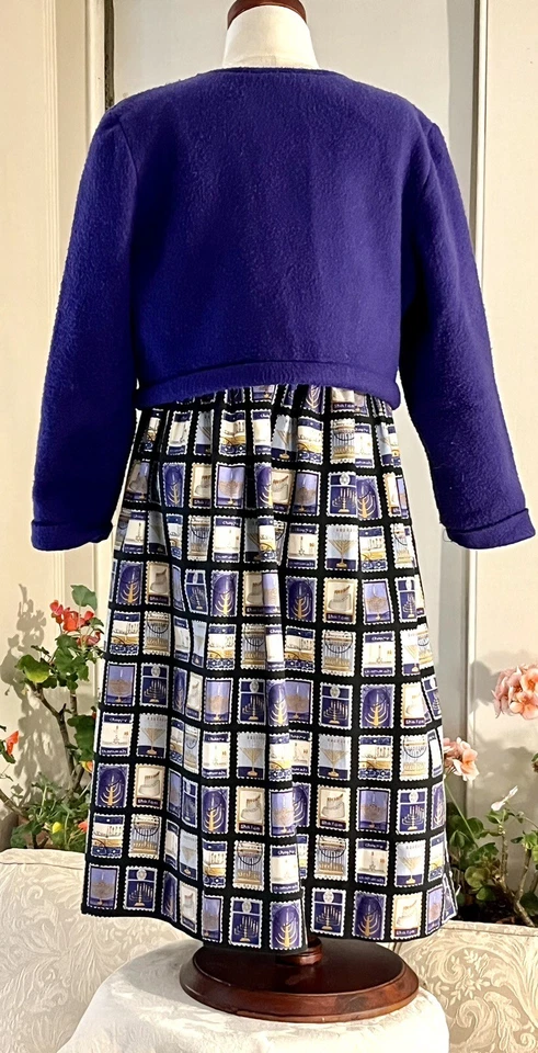 Vestido Hanukkah con chaqueta niñas talla 7 sopa de chocolate Foto 4 de 4