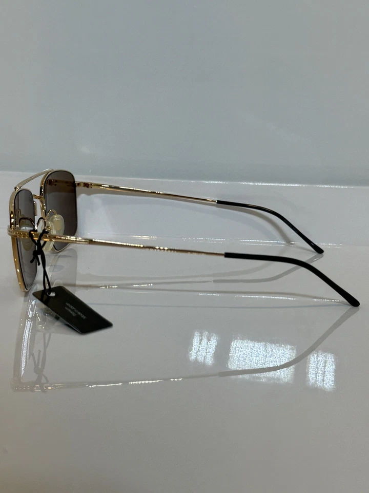 NIB Calvin Klein CK22111TS 717 Gold Titanium Brown Sunglasses 56mm - Image 3 of 4