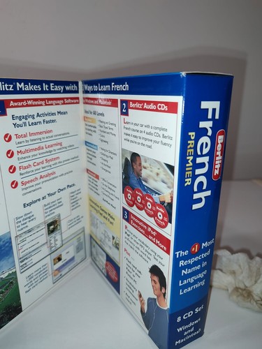 Berlitz French Premier Language CD & Study Set For Windows Or MAC - New Sealed - Picture 6 of 9