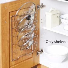 Wall Mounted Pot Lid Holder   Kitchen Rack & ...