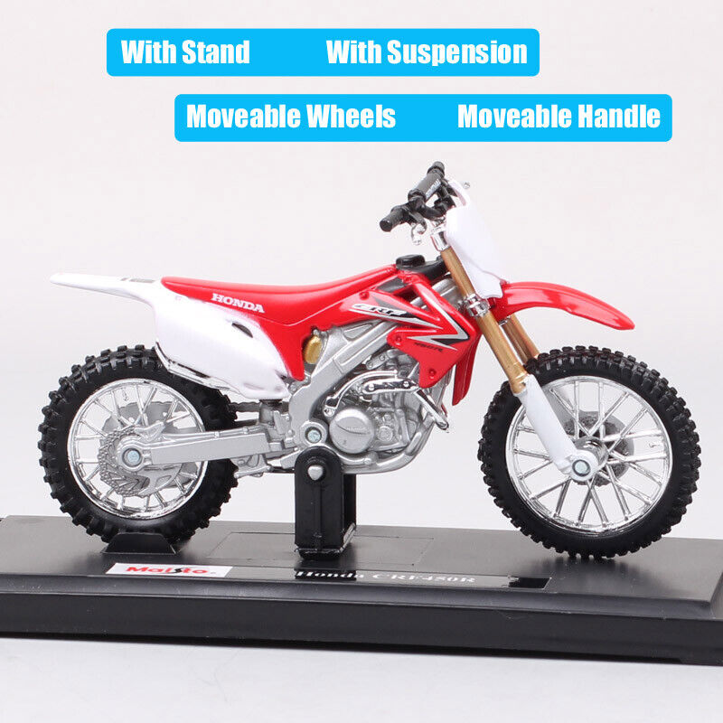 MINIATURA MOTO CROSS TRILHA HONDA CRF 450R ESCALA 1:18