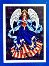 Dimensions The Gold Collection Petites Patriotic Angel COUNTED CROSS STITCH KIT