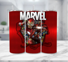 Marvel Stainless Steel Tumbler Multicolor with Straw - 20 fl Oz 