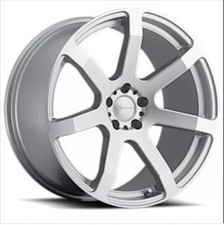 Giovanna Wheels 22x9 Andros Gloss Silver Machined Lip Edge Wheel Rim New