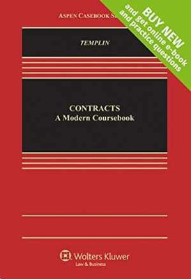 Contracts: A Modern Coursebook (Aspen - Hardcover, by Templin Ben - Good z