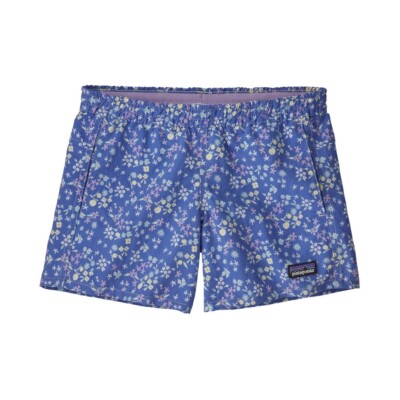 Patagonia Baggies Shorts  NEW Girls Medium 10  Blue Purple Pixie Regular Fit