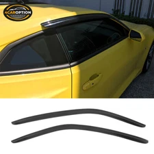 Fits 10-24 Chevy Camaro Coupe Window Visors Rain Sun Guard Vent Guard 2Pc Set