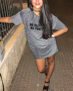 no glitter no party t shirt dress