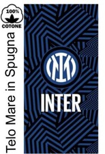 Telo Mare INTER Ufficiale piscina spugna 100% Cotone cinigliato 70x140 cm