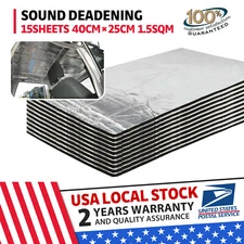 Heat Shield Sound Deadener Car Insulation Thermal Noise Proofing Mat 15X 16"X10"