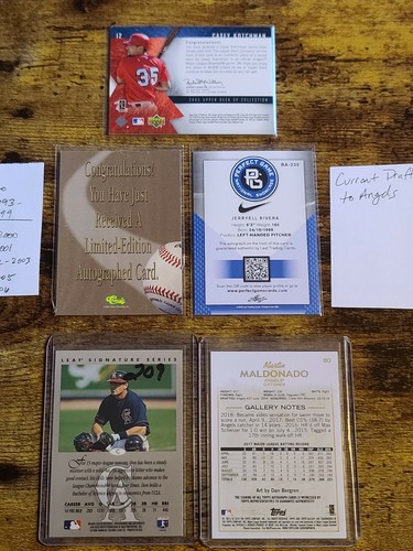 Angels Baseball Players Autos/Jersey/Drafts Trading Card Lot #2 - Picture 9 of 11