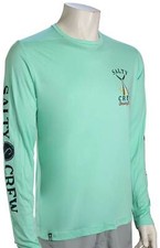 Salty Crew Tailed Tech LS Surf Shirt - Seafoam - New