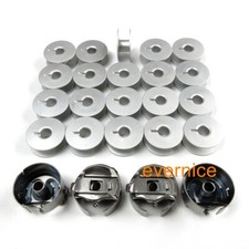 4 Pigtail Bobbin Case 20 Bobbins For Janome Mb-4 Embroidery Machine