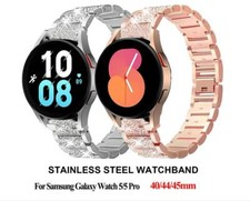 Bling Metal Band Strap For Samsung Galaxy Watch 6 40/44mm Classic 43/47mm 5 Pro