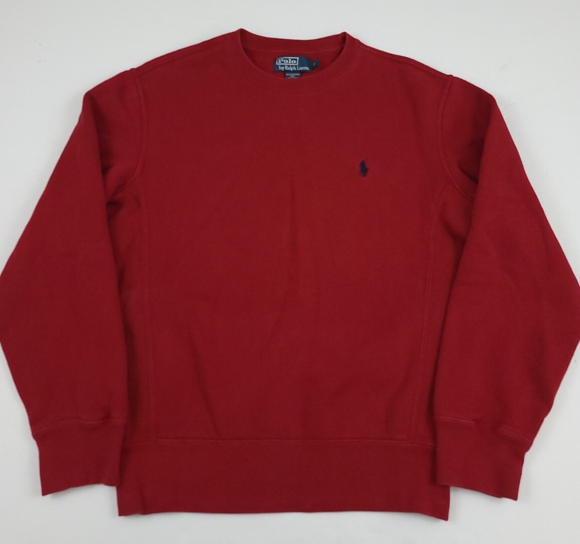 Felpa vintage Polo Ralph Lauren costina laterale rara pony sport RL USA pesante