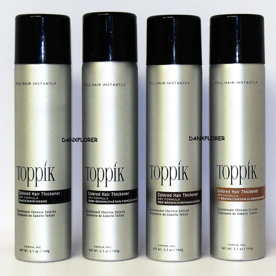 Espesante de cabello de color Toppik 5,1 oz (negro/oscuro/medio/marrón claro) Foto 2 de 2