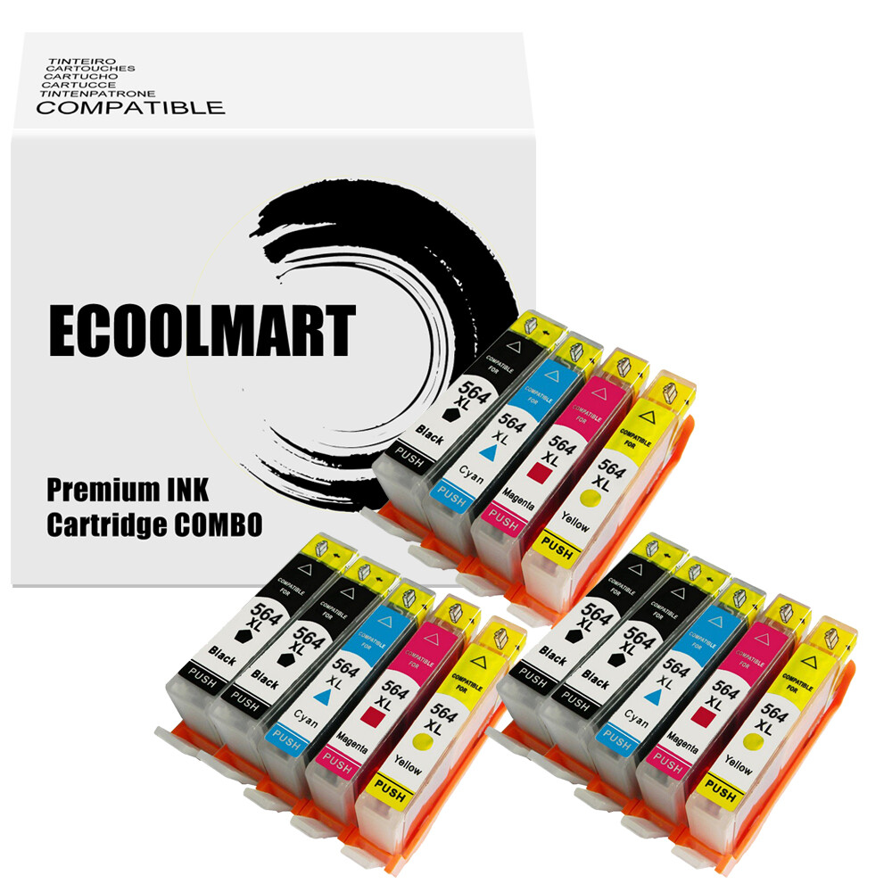 14PK Ink replace for HP 564XL Photosmart C5324 C5370 C6340 D5400 B110c 5515 6520
