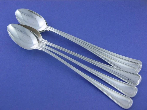 6 Sterling GORHAM Iced Tea Spoons OLD FRENCH ~no mono