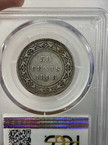 1896 Newfoundland 50 Cent PCGS VF 35 - Picture 2 of 2