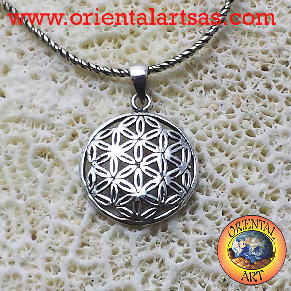 per JO WISDOM Orecchini Fiore Della Vita Argento 925