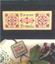 ScissorTail Designs FOREVER FRIENDS 2 Cross Stitch Charts ~ sampler / Valentine