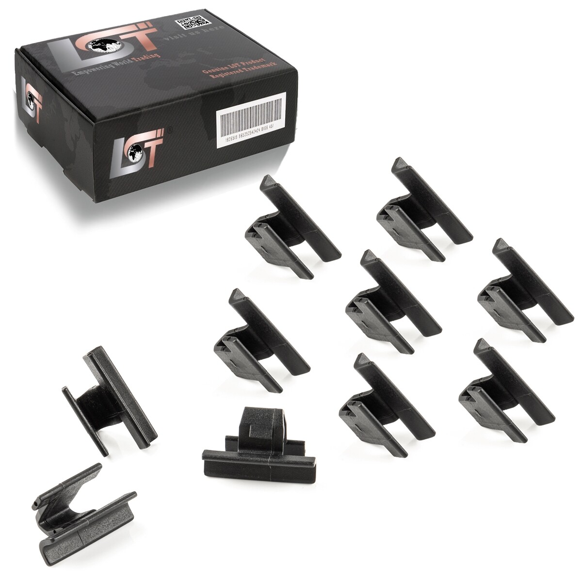 10x Trim panels on bonnets / bumpers top fastening clips for CITROEN