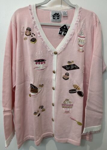 Brand New Storybook Cardigan Pink Cupcake