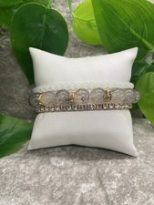 3 PC Handmade Boho Beaded Stackable 6.5 Plus Stretch Bracelet Set New A2439