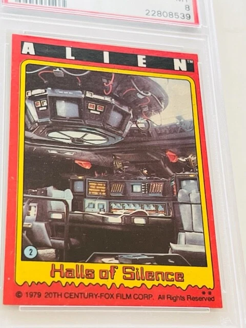 Alien Trading Card 1979 Sigourney Weaver Fox 20th PSA 8 Ripley Halls Silence #2 - Image 3 of 4