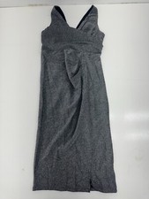 Shein Black Silver Sparkle Sleeveless Tank Dress Womens Size Large
