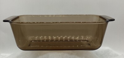 Corning Pyrex Amber #213-R 1.5 Qt Glass Loaf Pan