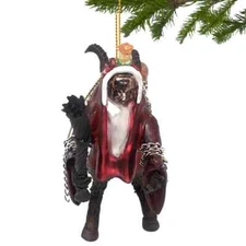 Glass Krampus Christmas Ornament Horror Spooky German Santa Halloween Tree Decor