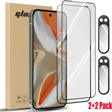 Tempered Glass Screen&Lens Protector Curved For Google Pixel 10 9 Pro XL 9a 