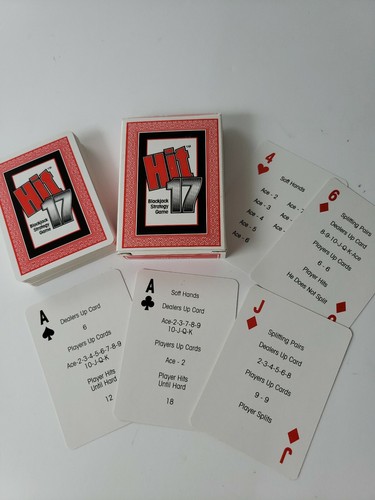 HIT 17-Learn Blackjack strategy card game-1992-gambling, gaming-new - Picture 10 of 10
