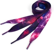 SL NEBULA purple 40 inch quality american union made shoelaces , fadeproof